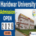 Haridwar University Admission 2026–27 Open; Apply Online @huroorkee.ac.in